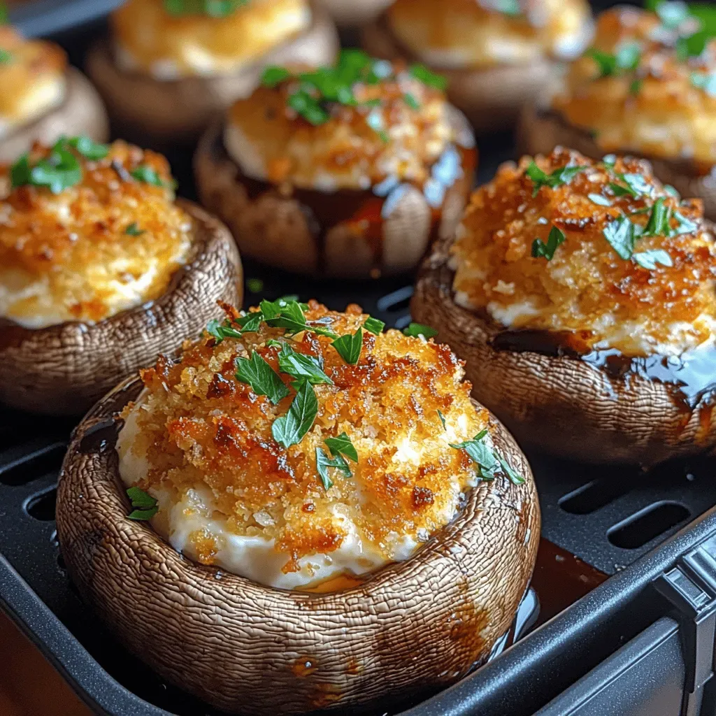 Gourmet Air Fryer Stuffed Mushrooms: A Delicious Appetizer