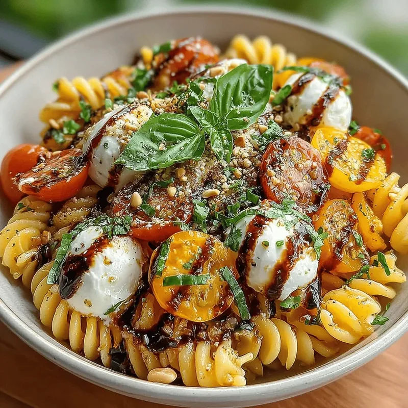 Summer Delight Caprese Pasta Salad