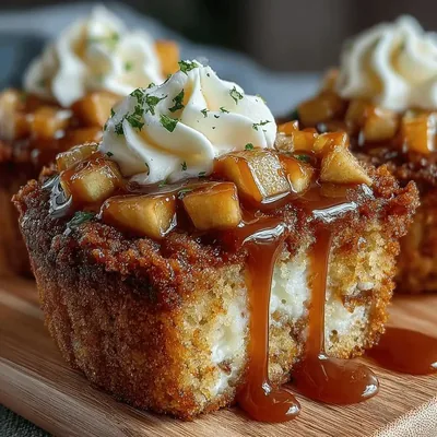 Caramel Apple Pie Cupcakes
