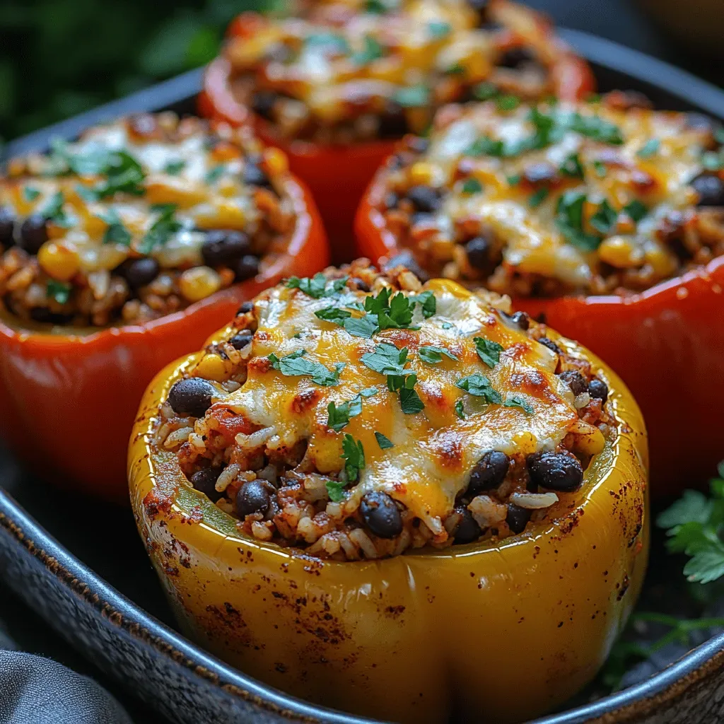Colorful Comfort: Easy Stuffed Bell Peppers