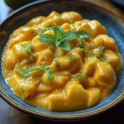 Tropical Sunshine Delight: Mango Lime Sorbet