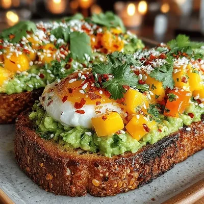 Tropical Bliss Mango Avocado Toast