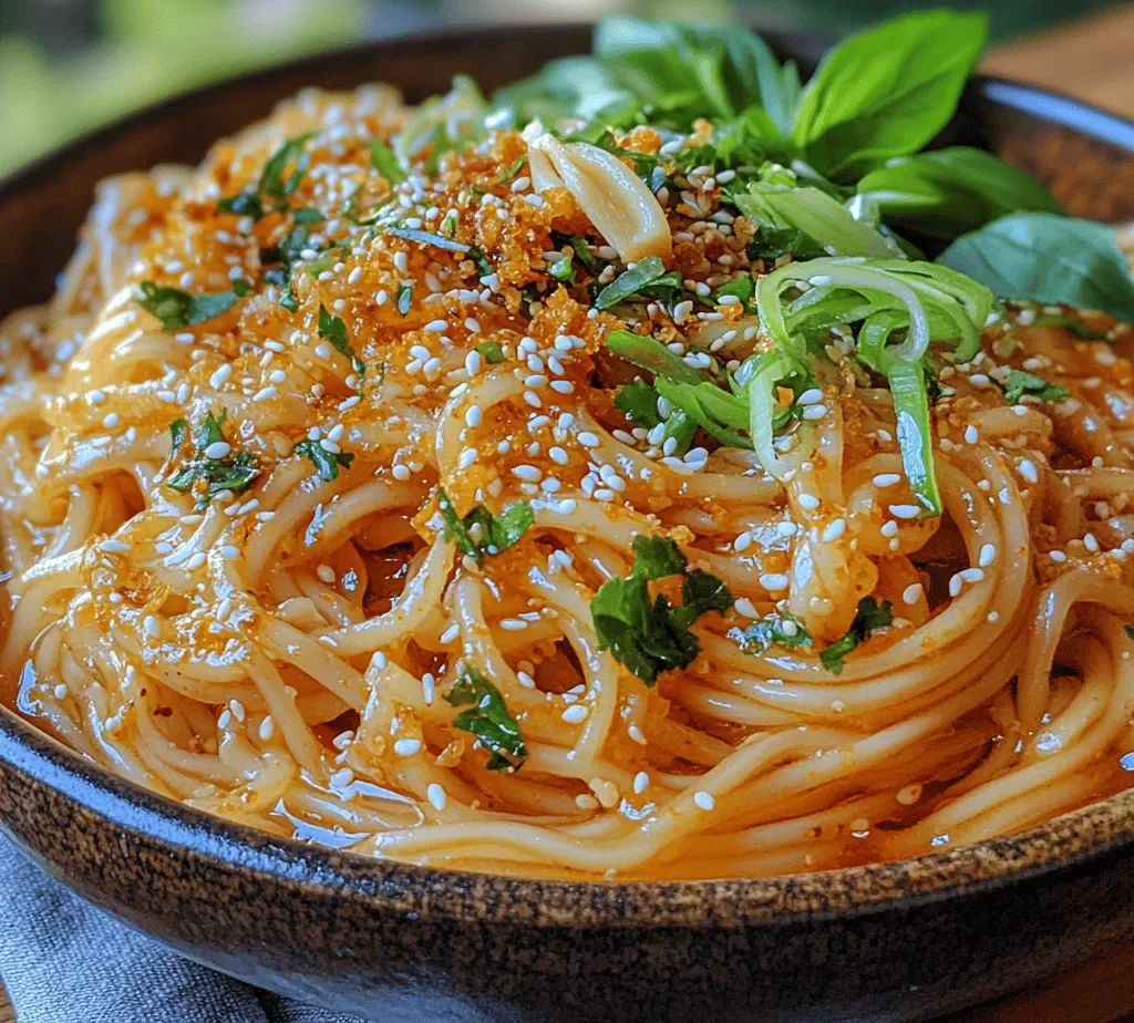 10-Minute Garlic Chili Oil Noodles – A Spicy Sensation!