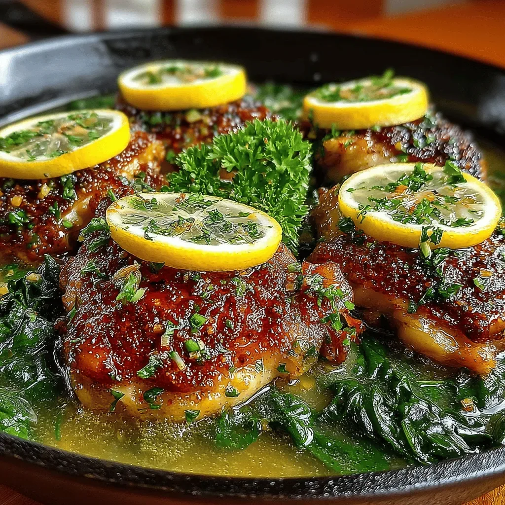 Zesty One-Pan Lemon Garlic Chicken Thighs