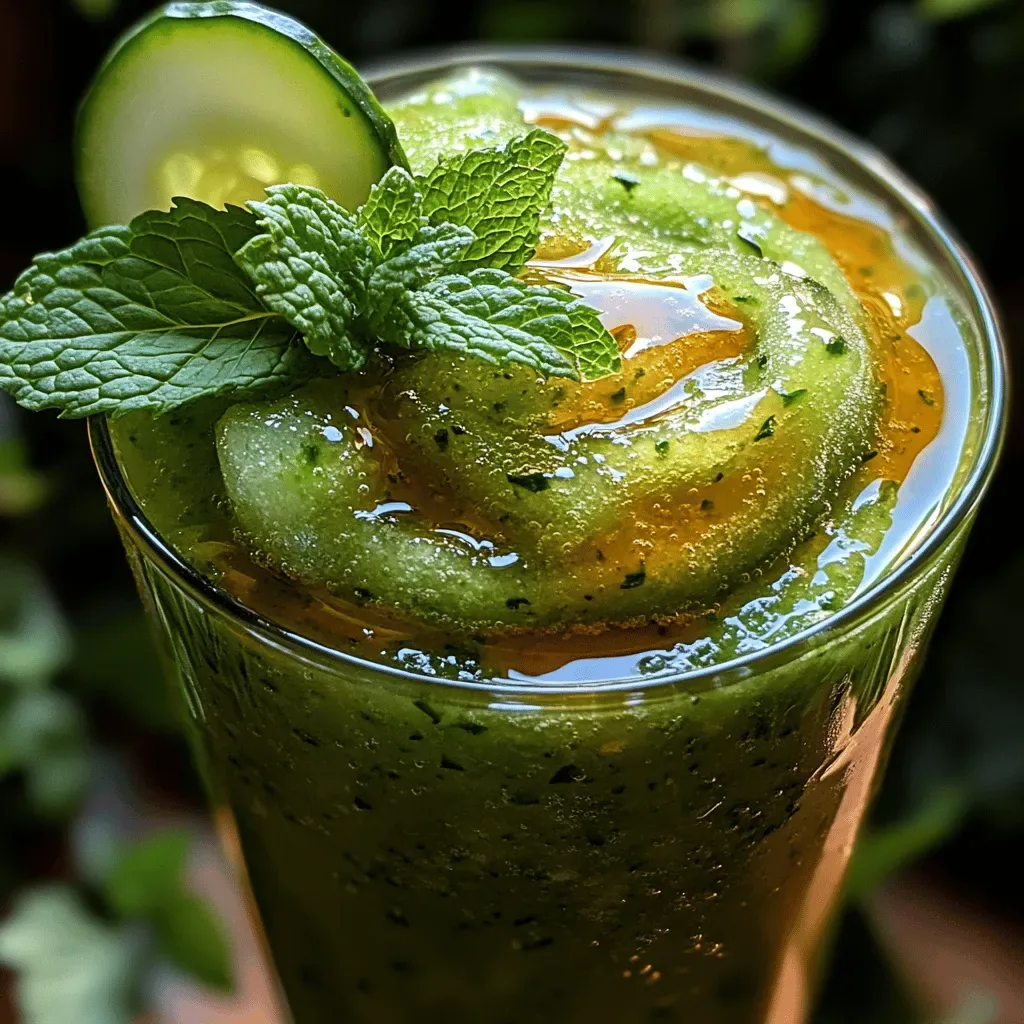 Refreshing Cucumber Mint Slush Recipe