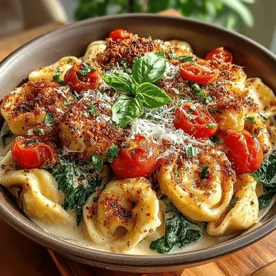 Creamy Tomato Basil Tortellini Recipe
