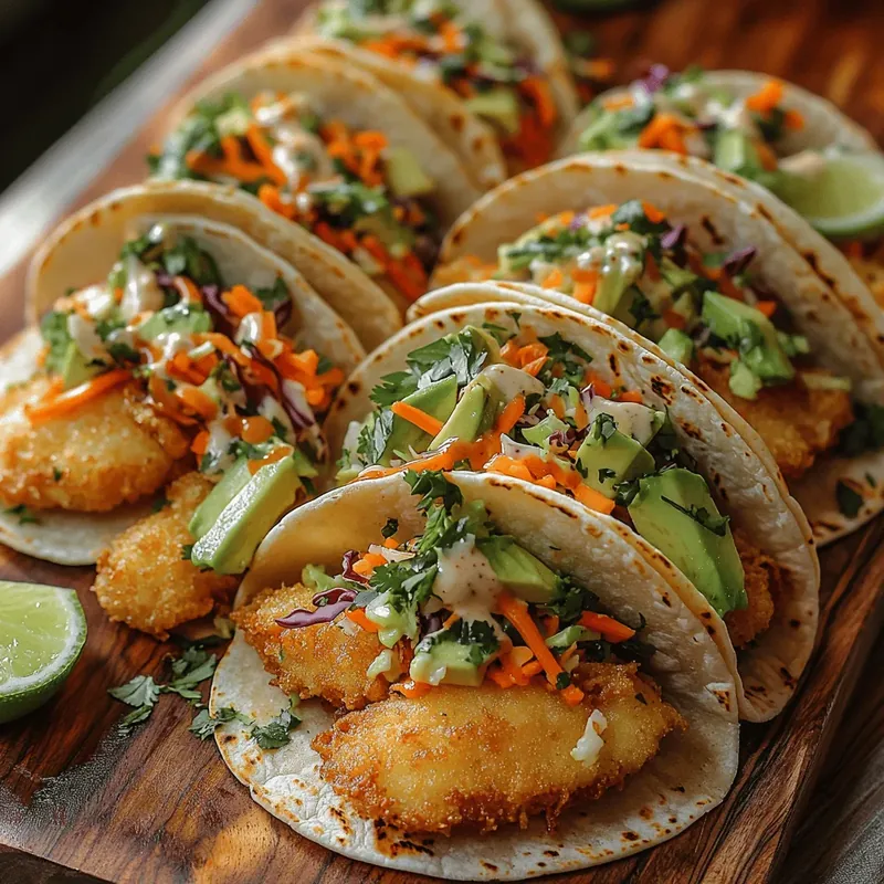 Crispy Fish Tacos with Zesty Slaw
