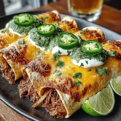 Zesty Green Chicken Enchiladas