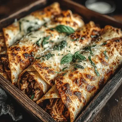 Baked Chicken Parm Tortilla Wraps