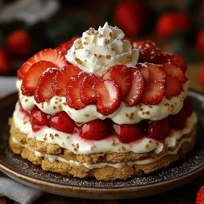Strawberry Bliss Icebox Cake: A Delightful No-Bake Dessert