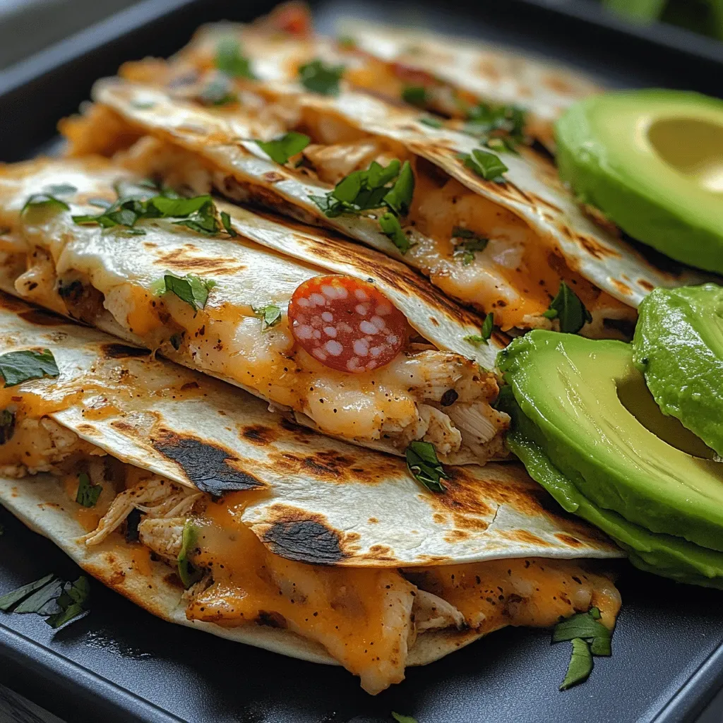 Basil Ranch Chicken and Salami Quesadilla with Avocado: A Flavorful Delight