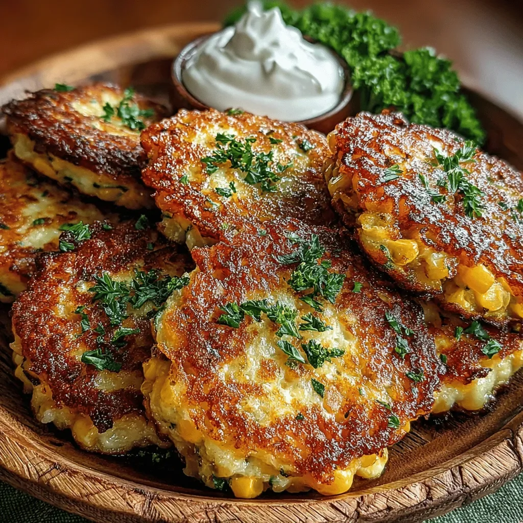 Mini Sweet Corn & Zucchini Fritters