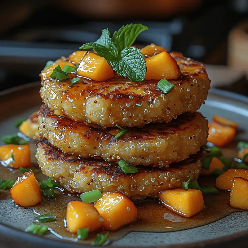 Delightful Honey Peach Quinoa Fritters: A Sweet and Savory Treat
