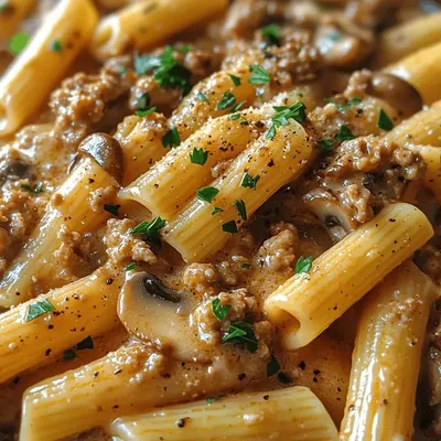 Savory Turkey & Mushroom Penne: A Comforting Italian Delight