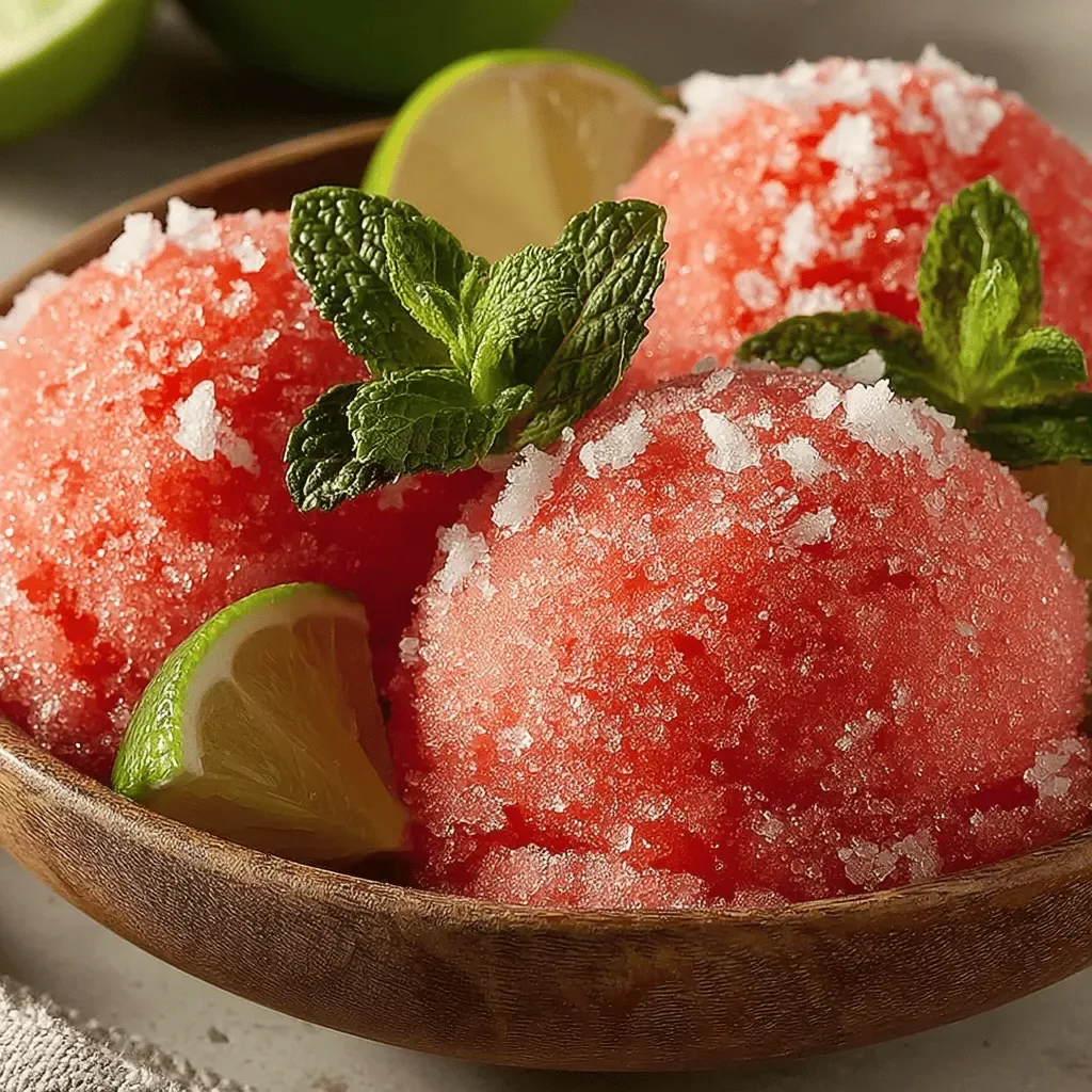 Refreshing Watermelon Bliss Sorbet