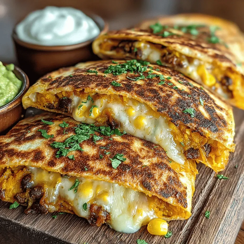 Sweet Potato Black Bean Quesadilla Pockets: A Flavorful Recipe