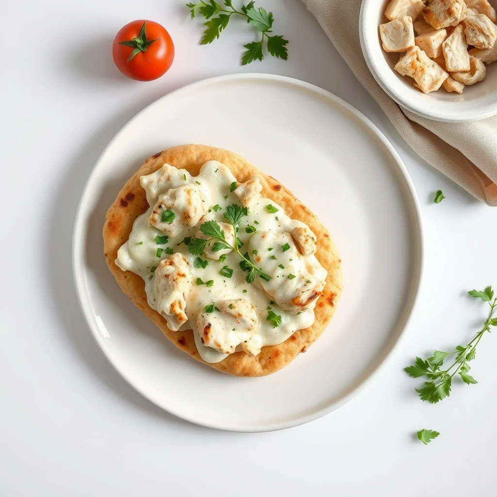 Classic Chicken Alfredo Flatbread Recipe