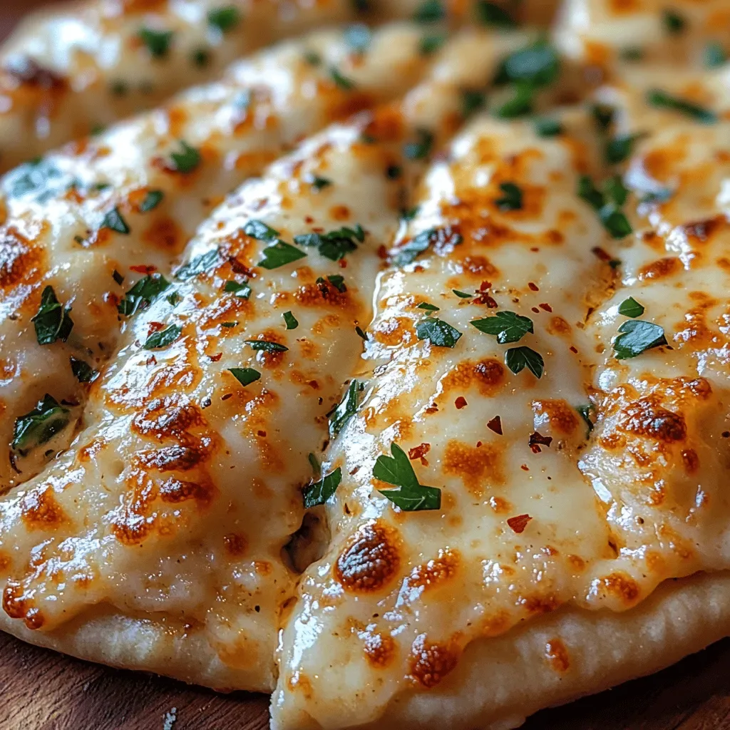 Creamy Garlic Alfredo Flatbread Recipe