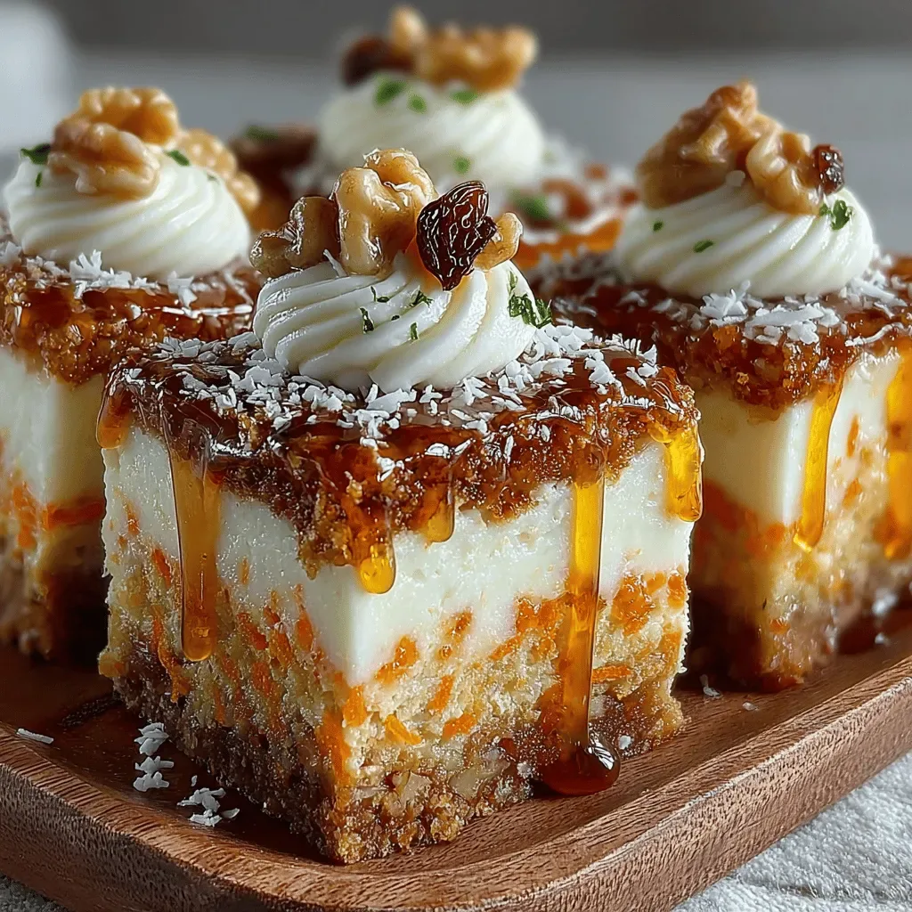 Delightful Frozen Yogurt Carrot Cake Squares