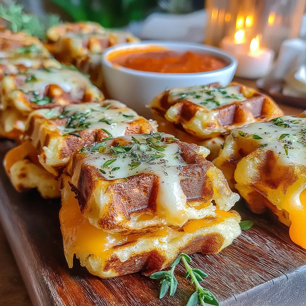 Game Changer: Snack-Sized Grilled Cheese Waffles