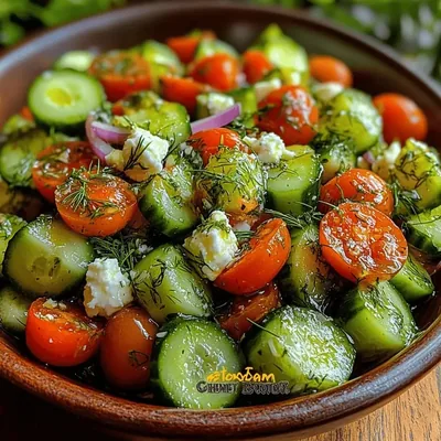 Zesty Lemon Cucumber Feta Salad: A Refreshing Delight