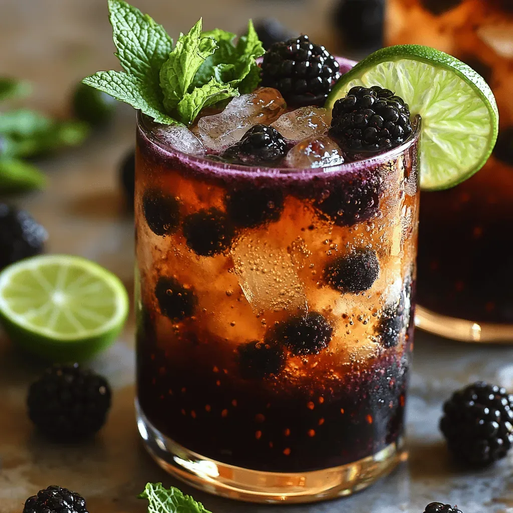 Blackberry Champagne Mule Recipe