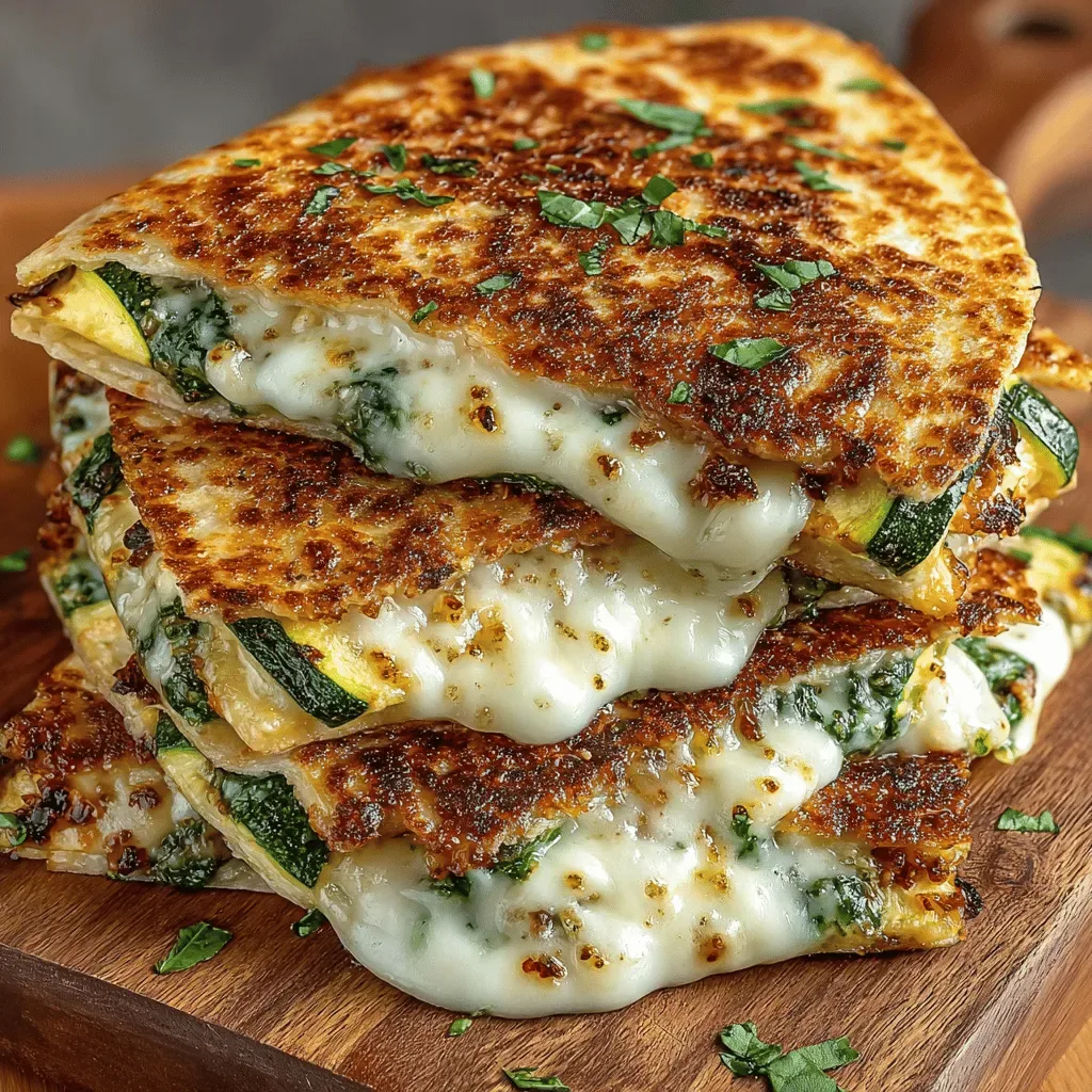 Cheesy Zucchini Lasagna Quesadillas for Kids