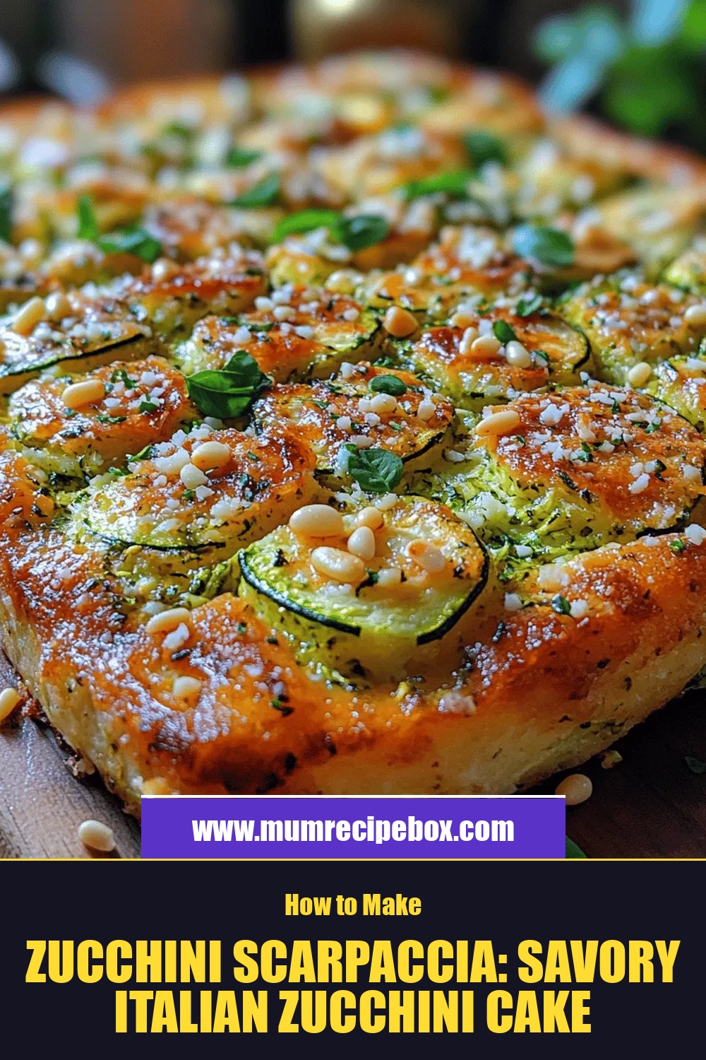 Zucchini Scarpaccia: Savory Italian Zucchini Cake