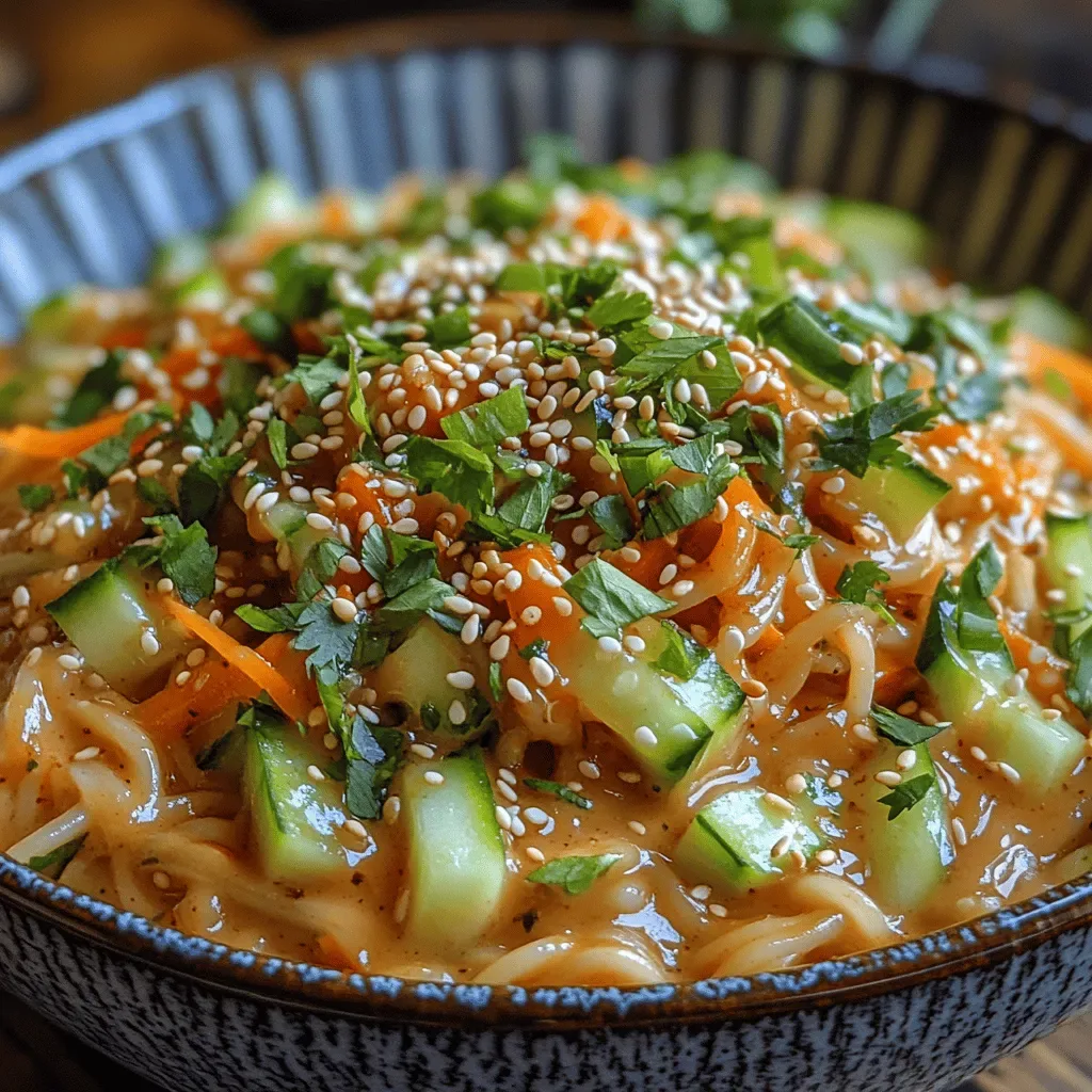 Chilled Sesame Noodles with a Zesty Twist