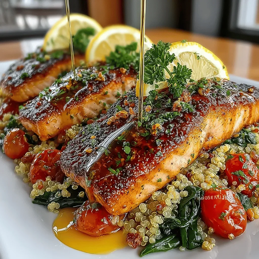 Zesty Lemon Herb Salmon & Quinoa Delight