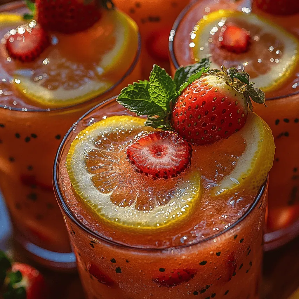 Frosty Strawberry Sunshine: A Refreshing Summer Delight