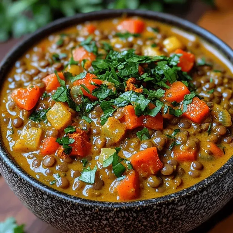 Tropical Delight Coconut Curry Lentil Stew: A Flavorful Adventure