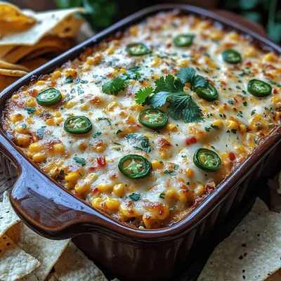 Fiery Roasted Corn and Jalapeño Dip Recipe