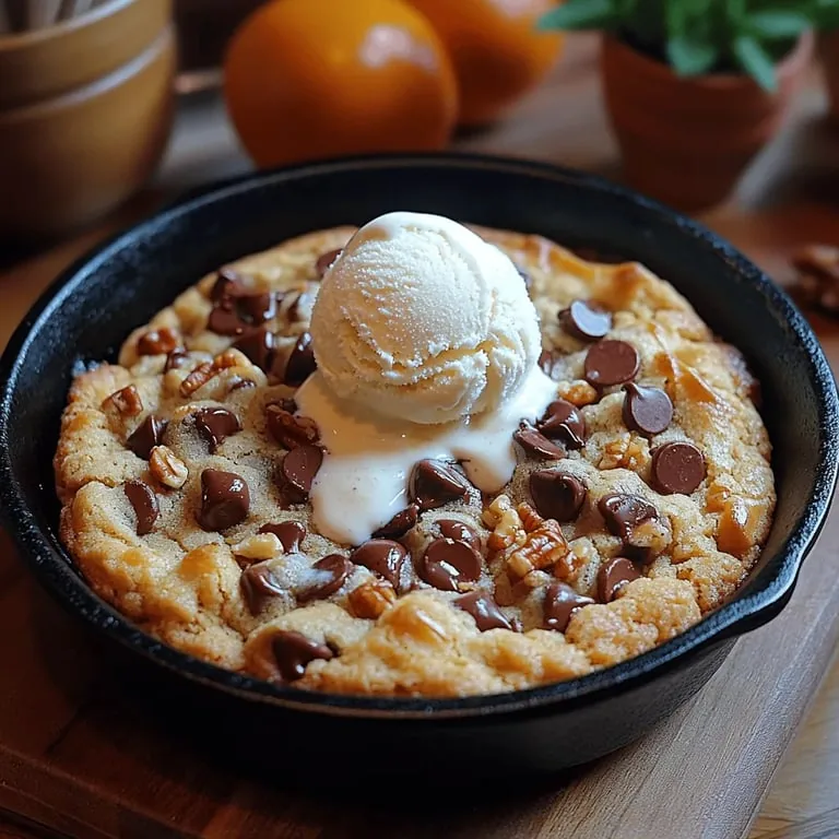 Skillet Bliss: The Ultimate Gooey Chocolate Chip Cookie Recipe