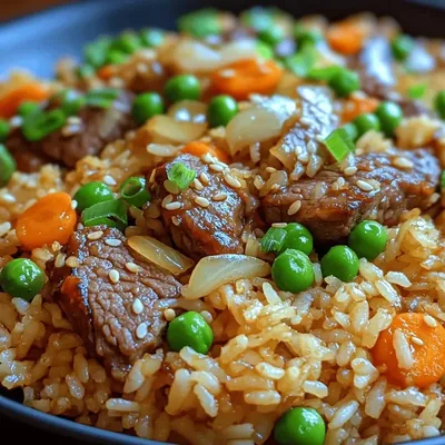 Savory Onion Beef Fried Rice Recipe: A Flavorful Exploration