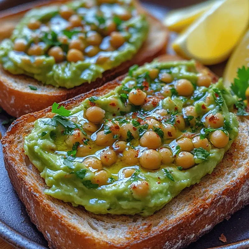 Creamy Avocado Chickpea Delight: A Wholesome Recipe for Toast Lovers