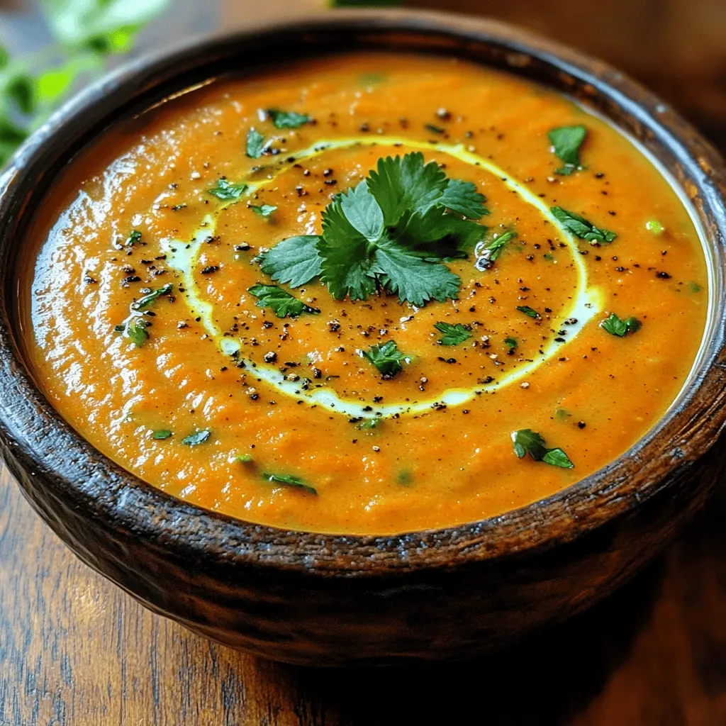 Creamy Carrot Ginger Bliss Soup
