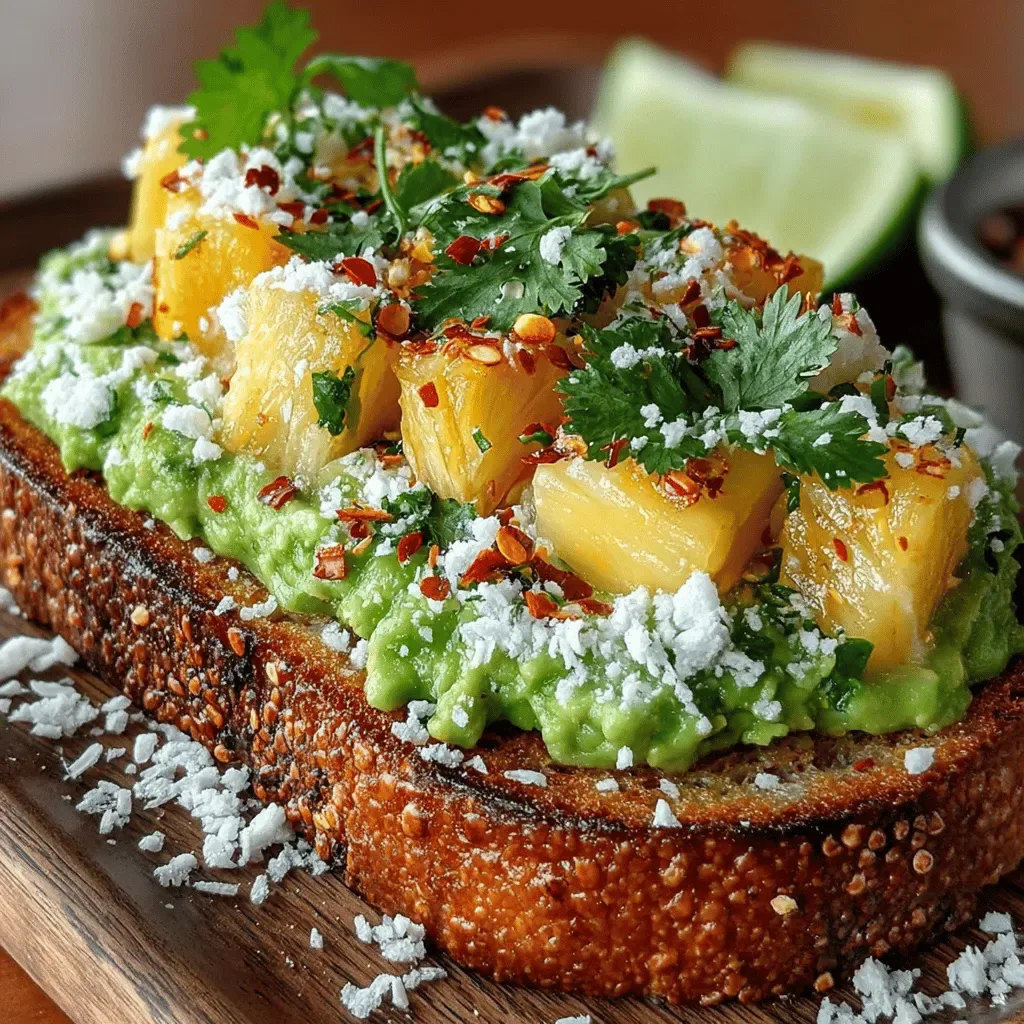 Tropical Delight Avocado Toast Recipe