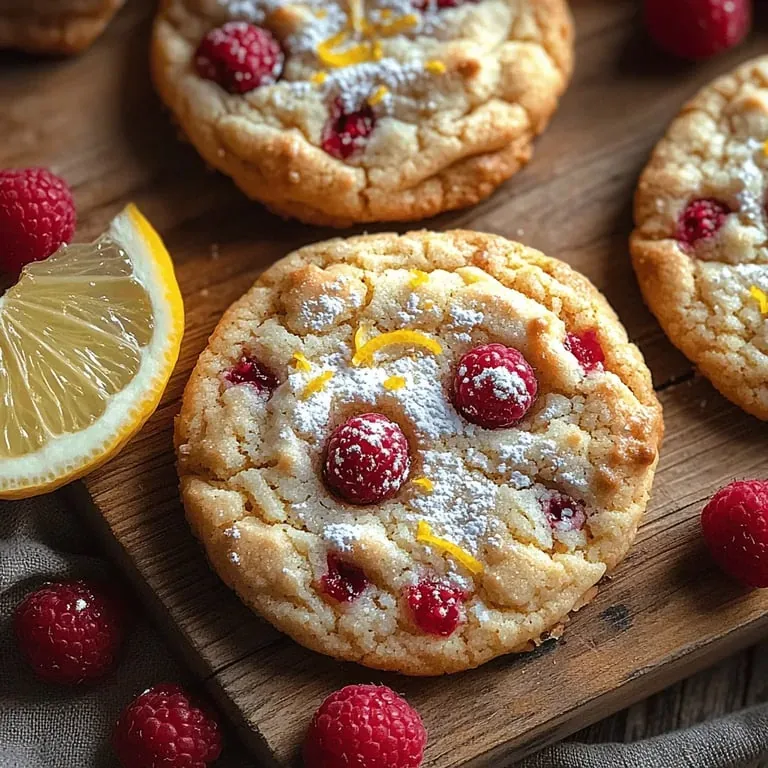 Zesty Lemon Raspberry Delights: A Fresh Take on Classic Cookies