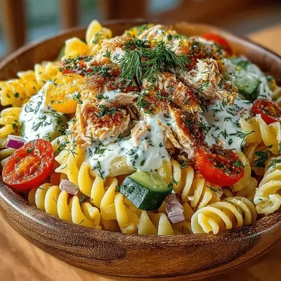 Cool & Creamy Tuna Dill Pasta Salad