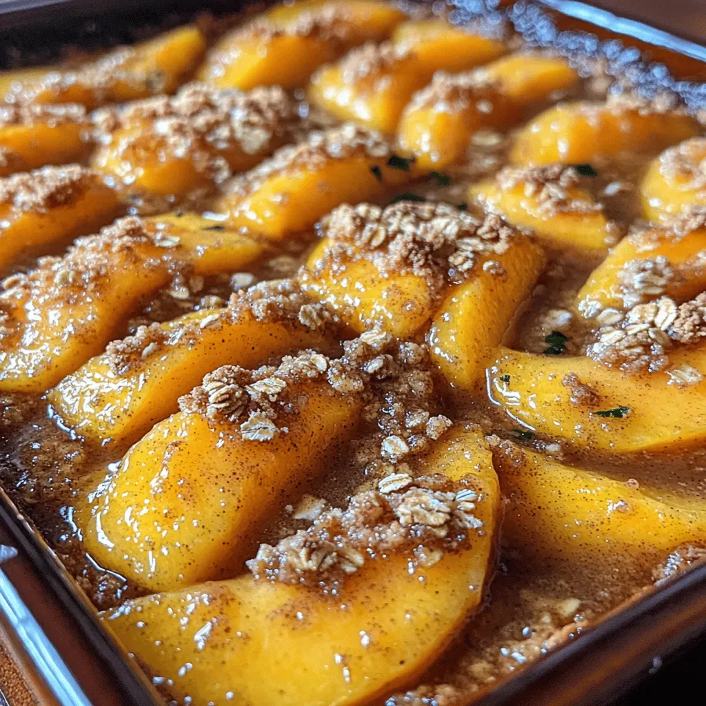 Buttery Brown Sugar Peach Crisp