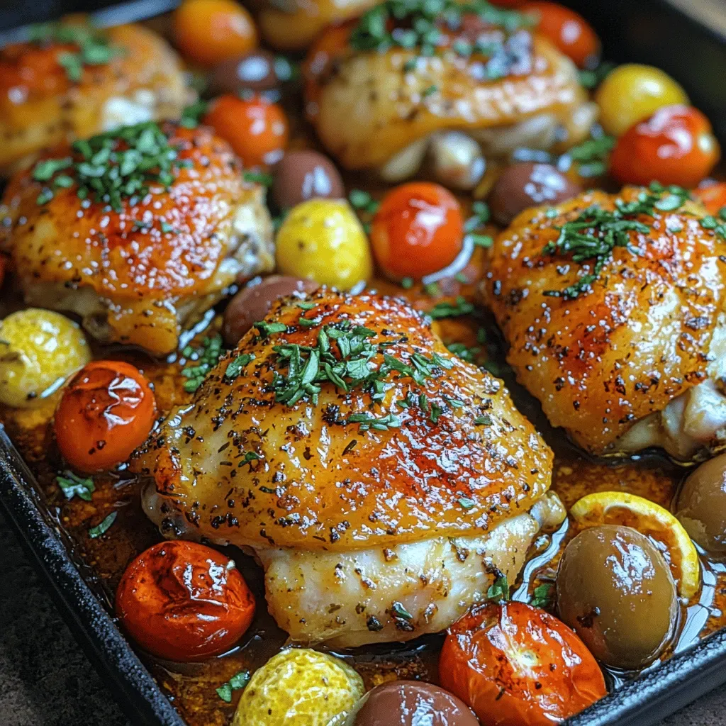 Mediterranean Lemon Garlic Chicken Thighs: A Culinary Journey to Flavorful Health