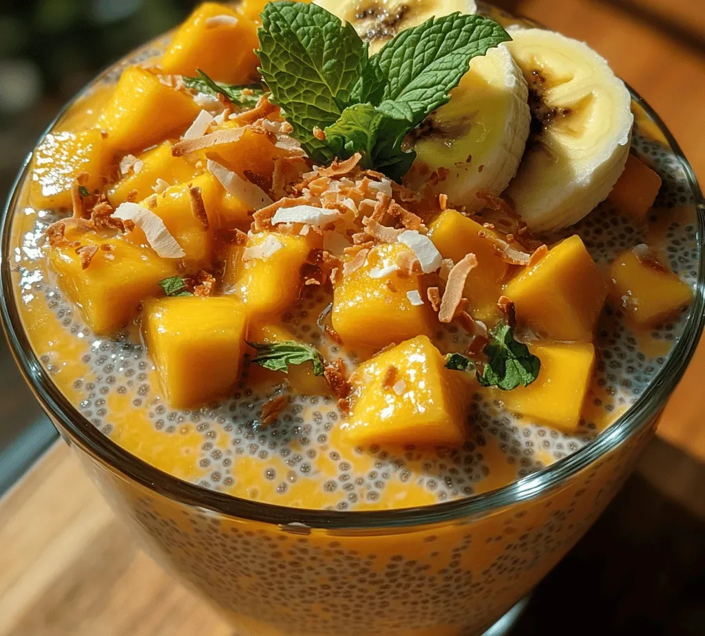 Indulge in Tropical Bliss: A Delightful Mango Chia Pudding Recipe