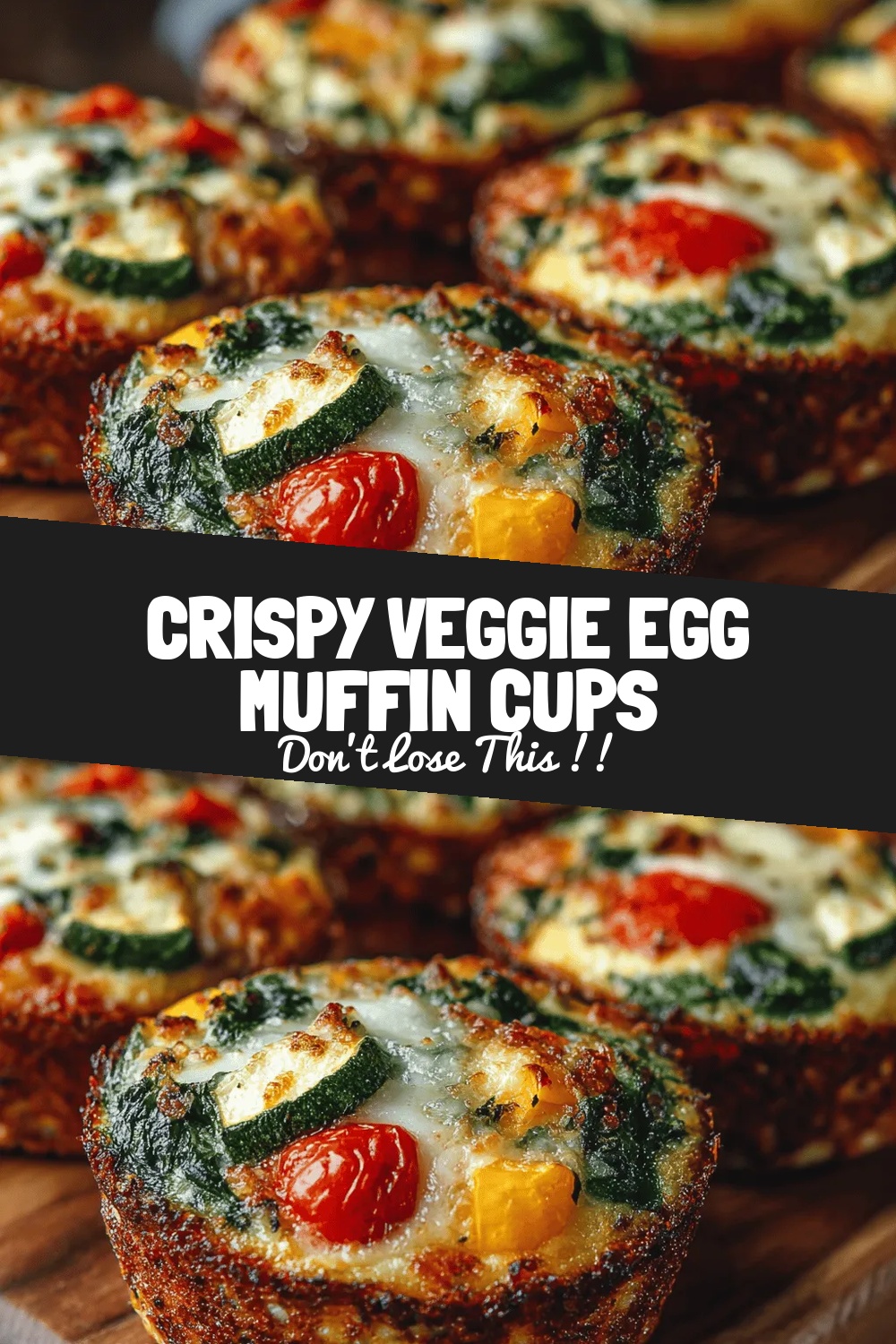 Crispy Veggie Egg Muffin Cups