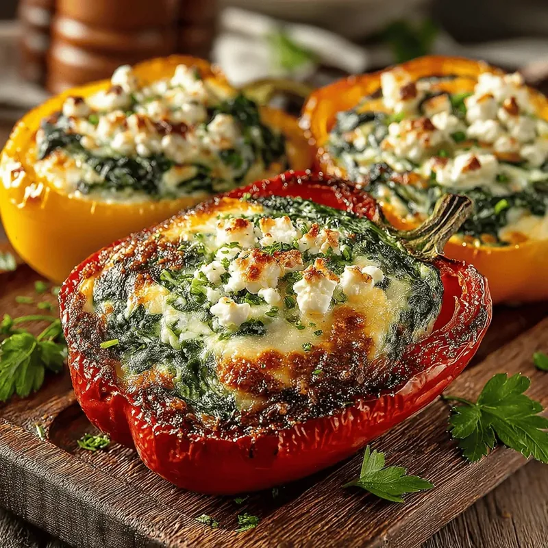 Cheesy Egg and Spinach Breakfast Boats