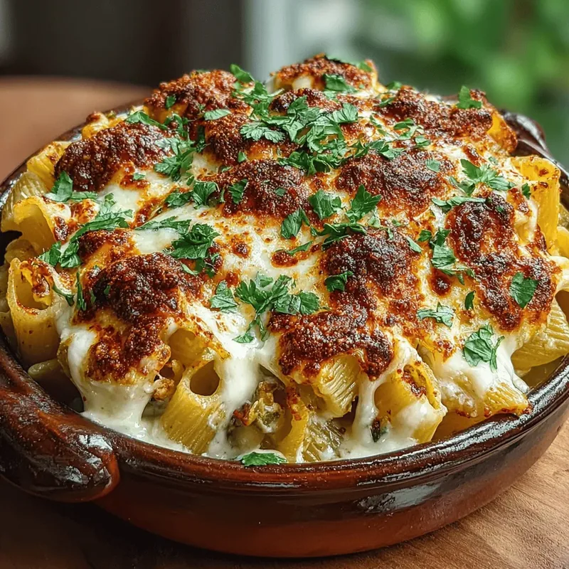 Velvety Hatch Chili Alfredo Pasta Bake: A Comfort Food Delight