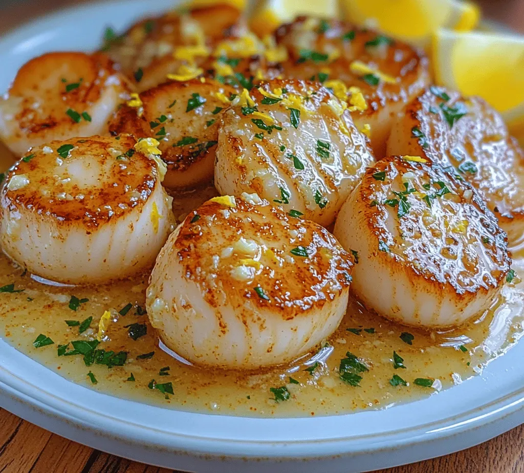 Lemon Garlic Butter Scallop Bliss: A Culinary Delight