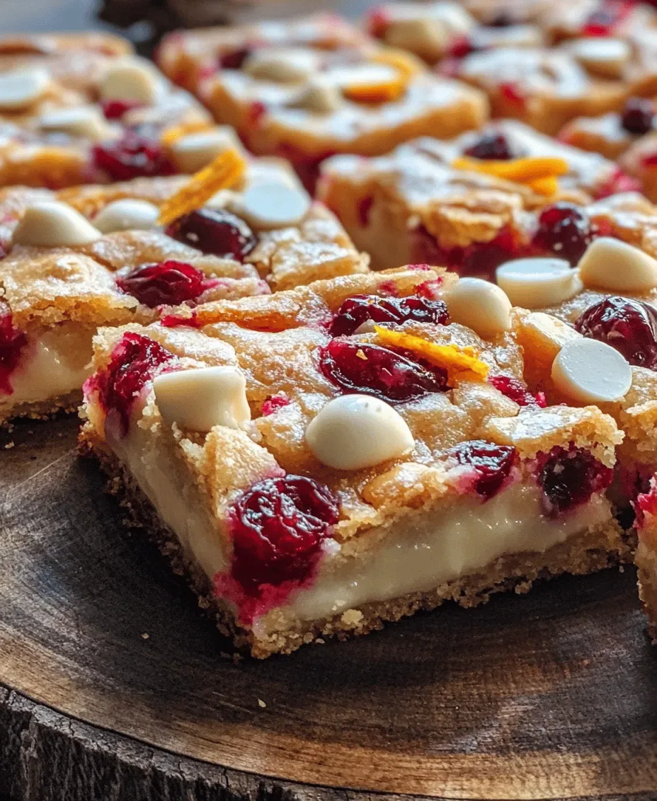 Festive Cranberry Shortbread Bars: A Holiday Delight