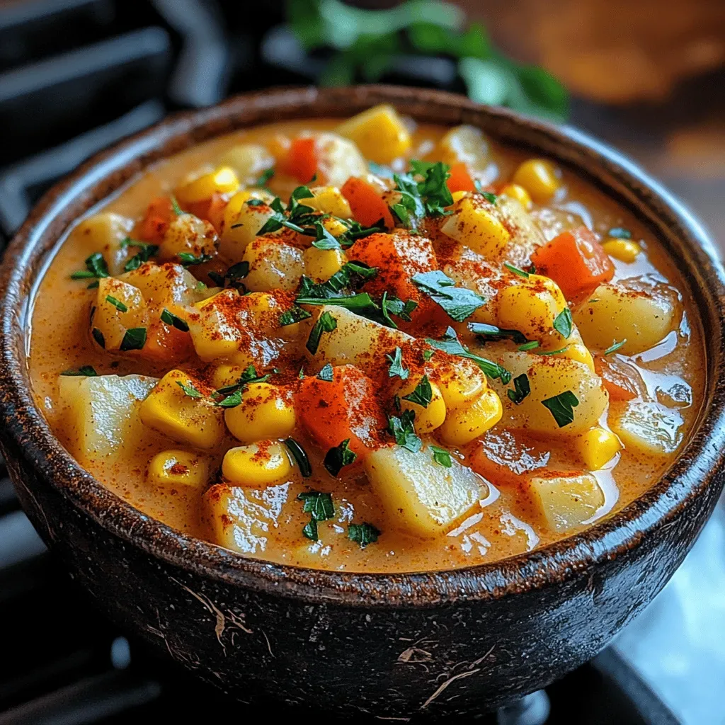 Smoky Paprika Sweet Corn Chowder: A Hearty Culinary Delight