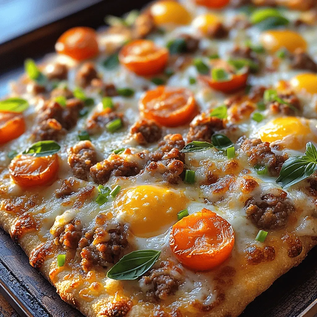 Cheesy Sausage Sunrise Breakfast Pizza: A Delicious Morning Delight